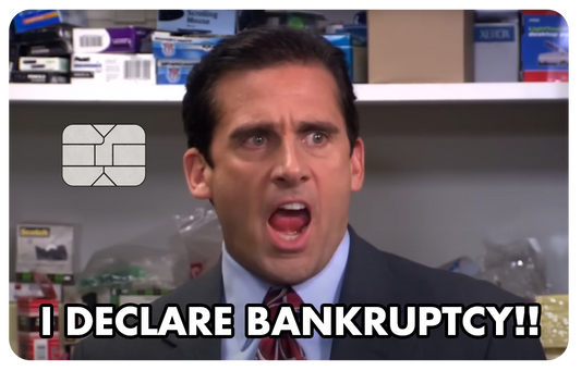 Michael Scott "I Declare Bankruptcy" | Credit Card Skin