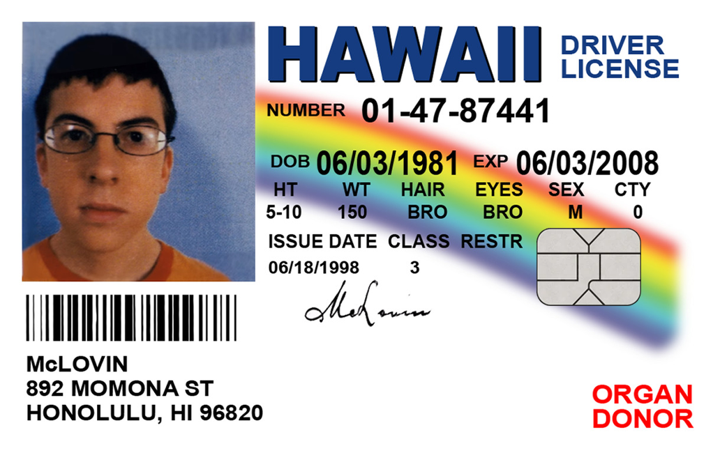 McLovin ID | Credit Card Skin